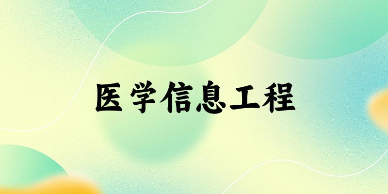 医学信息工程专业四川录取分数线