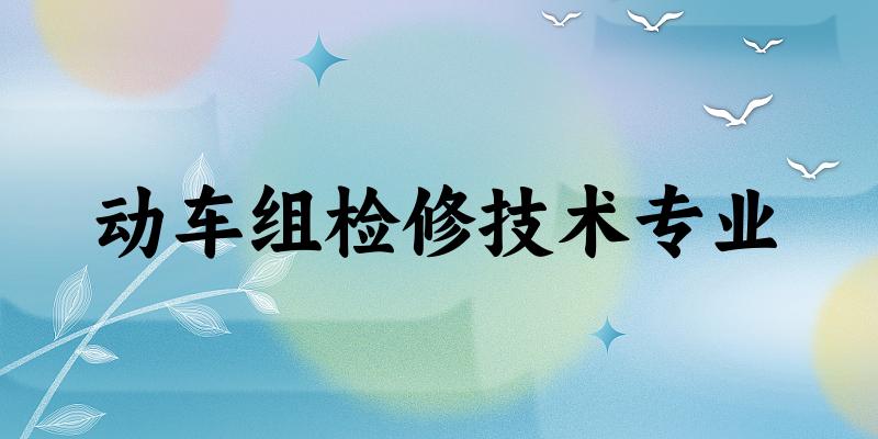 动车组检修技术专业广西录取分数线