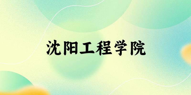 沈阳工程学院2024年全国各省录取分数线与位次排名汇总