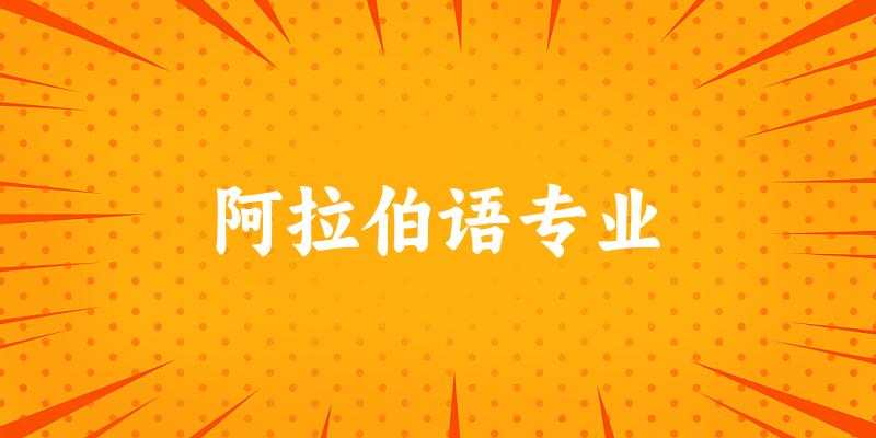 阿拉伯语专业福建录取分数线