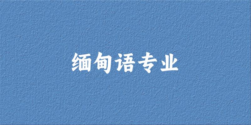 缅甸语专业云南录取分数线