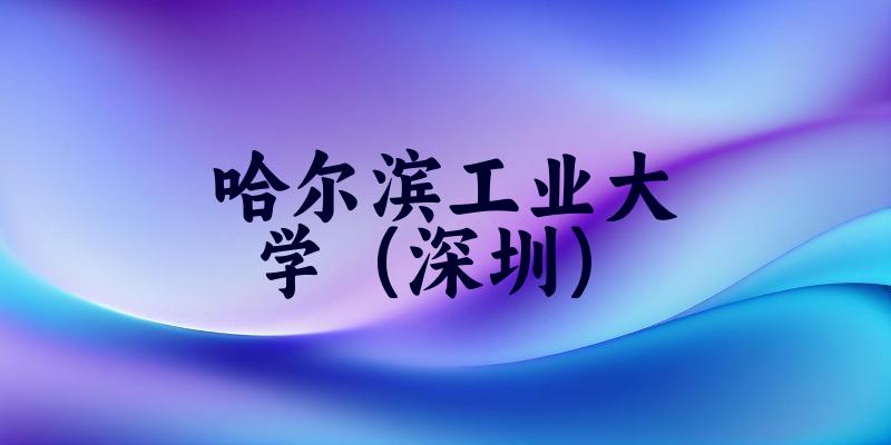 哈尔滨工业大学（深圳）2025年全国各省录取分数线与位次排名汇总