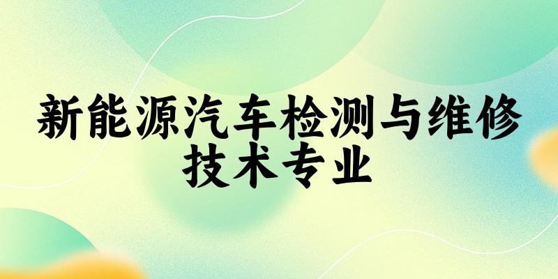 新能源汽车检测与维修技术专业广东录取分数线