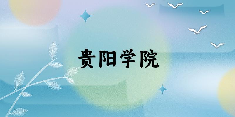 贵阳学院录取分数线2024年多少分? 附2024年最低录取位次