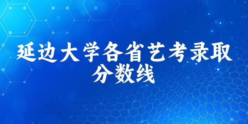 延边大学各省艺考录取分数线
