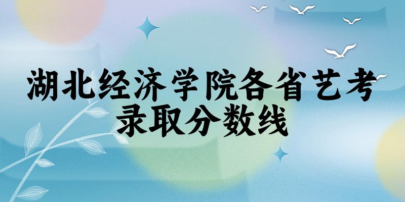 湖北经济学院各省艺考录取分数线