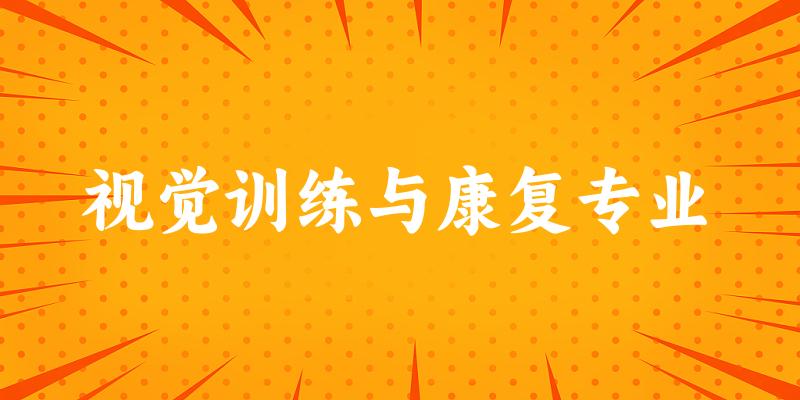 视觉训练与康复专业贵州录取分数线