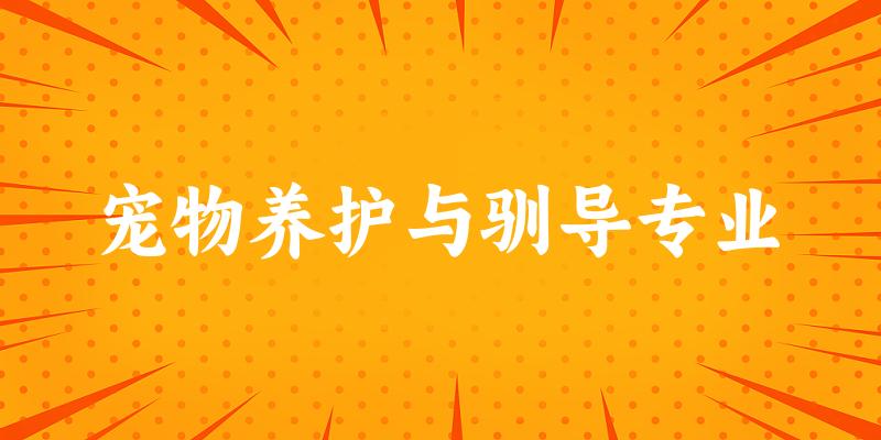 宠物养护与驯导专业福建录取分数线