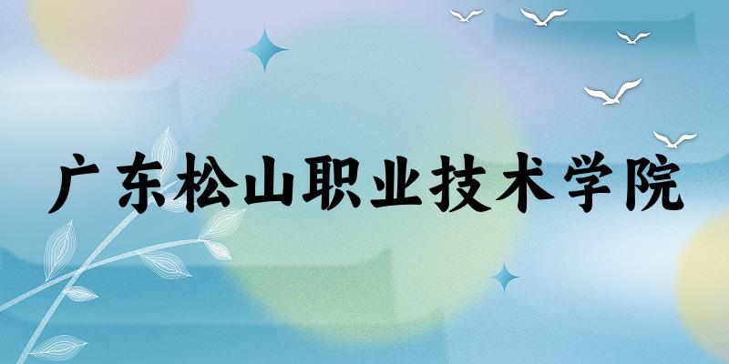 广东松山职业技术学院录取分数线2024年多少分? 附2024年最低录取位次