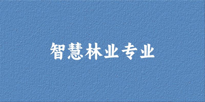 智慧林业专业福建录取分数线