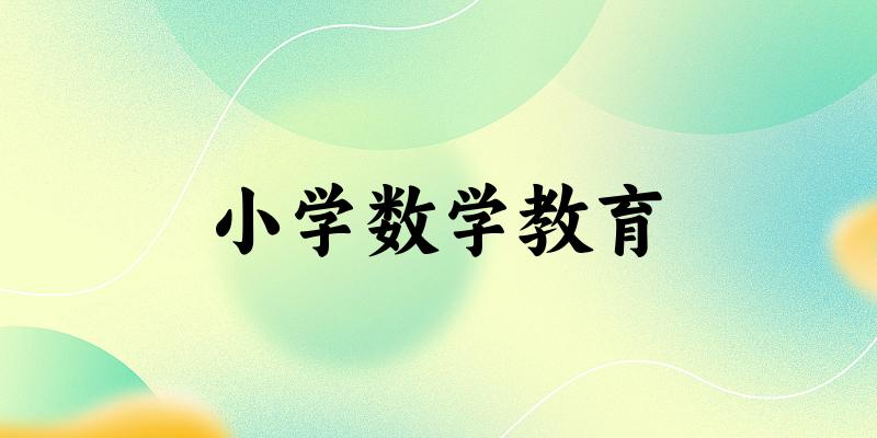 小学数学教育专业四川录取分数线